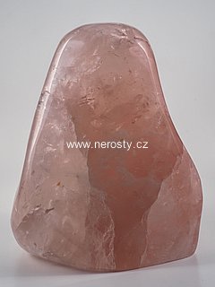 rose quartz, polished